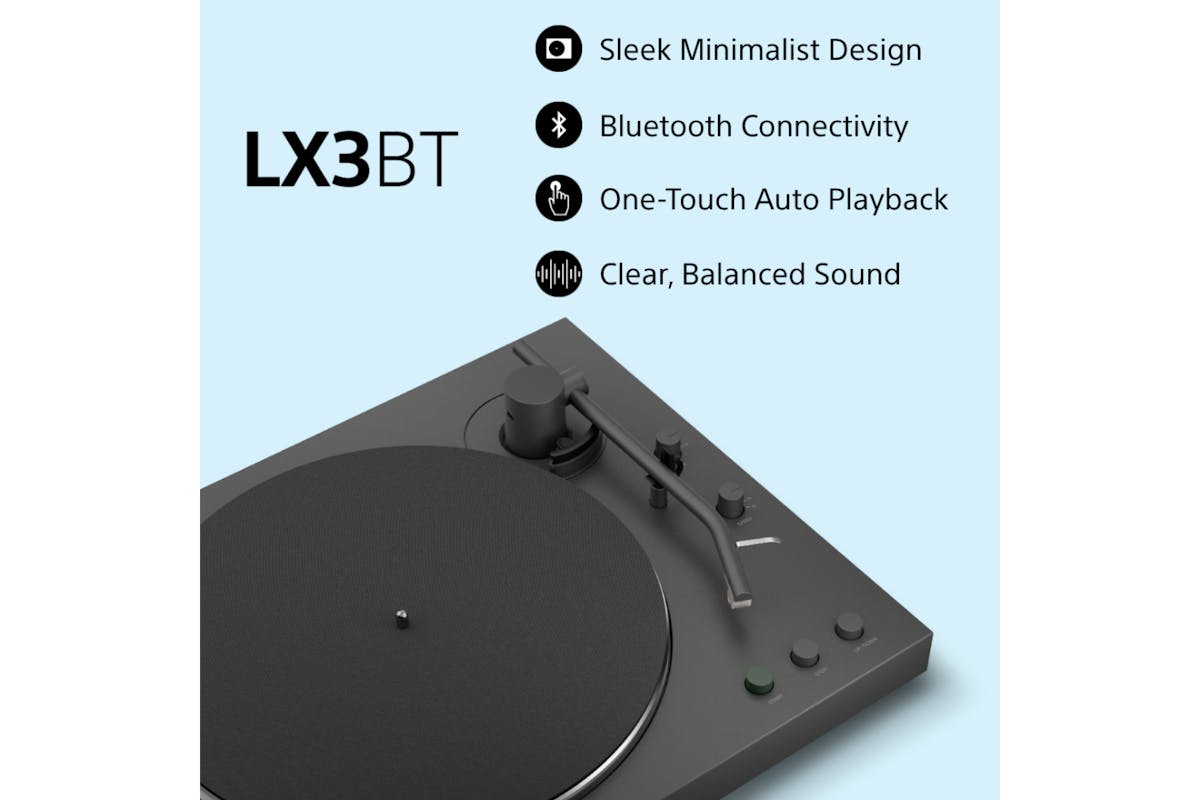Sony Bluetooth Wireless Turntable Vinyl Record Player | PSLX3BT-2