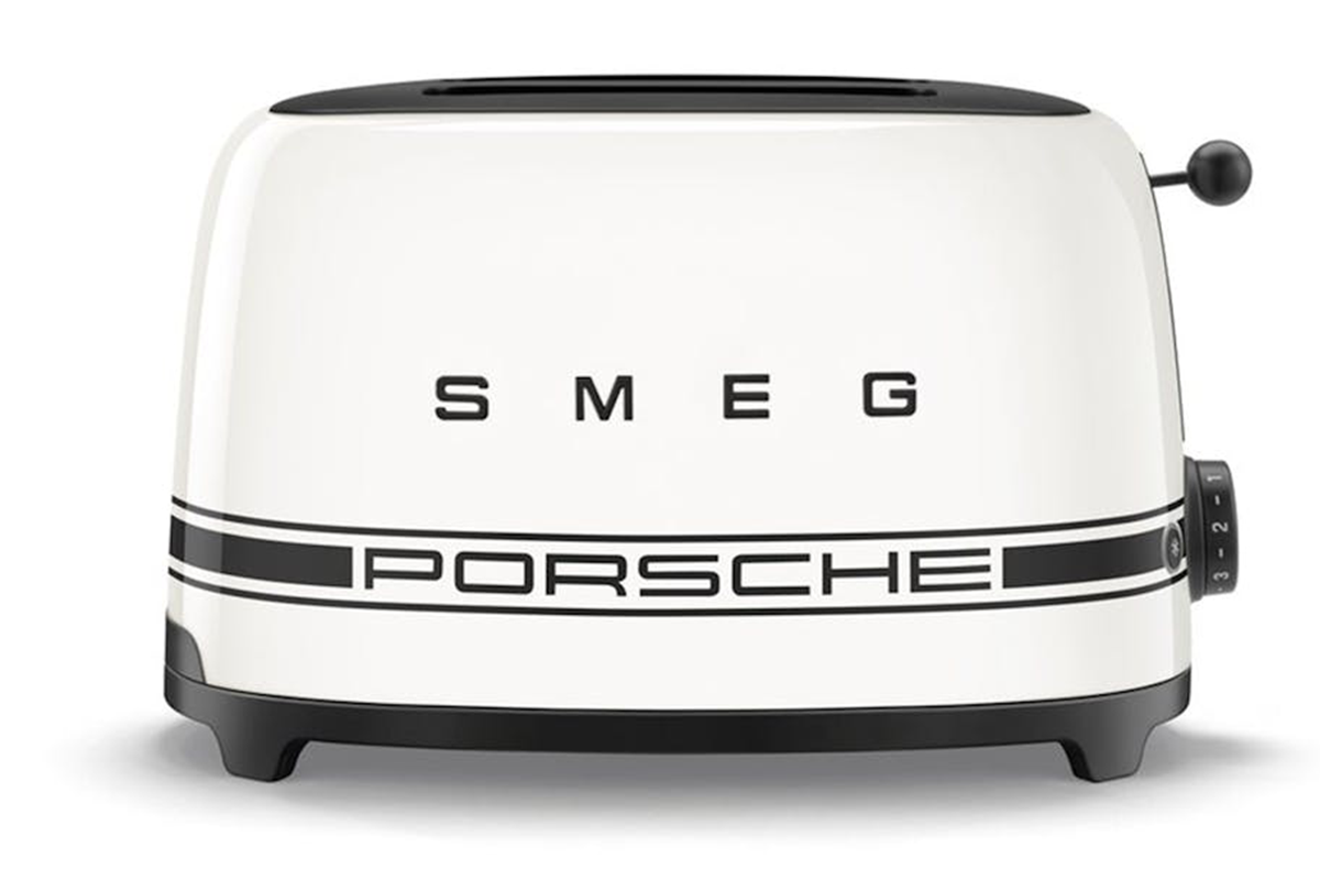 Smeg 50's Retro Style Porsche 2 Slice Toaster | TSF01PCWUK | Carrara White