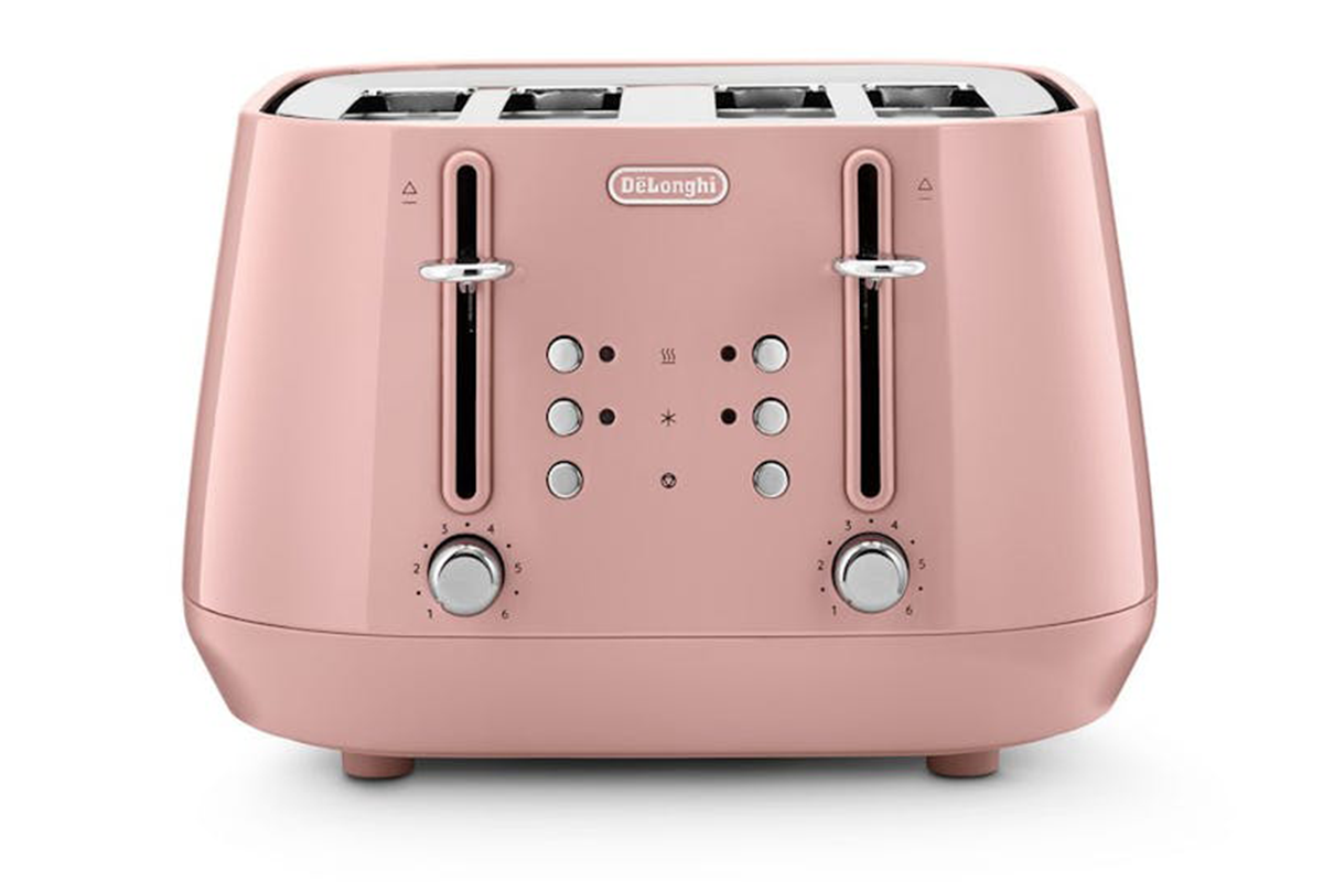 Delonghi Eclettica Playful 4 Slice Toaster | CTY4003.PK | Pink