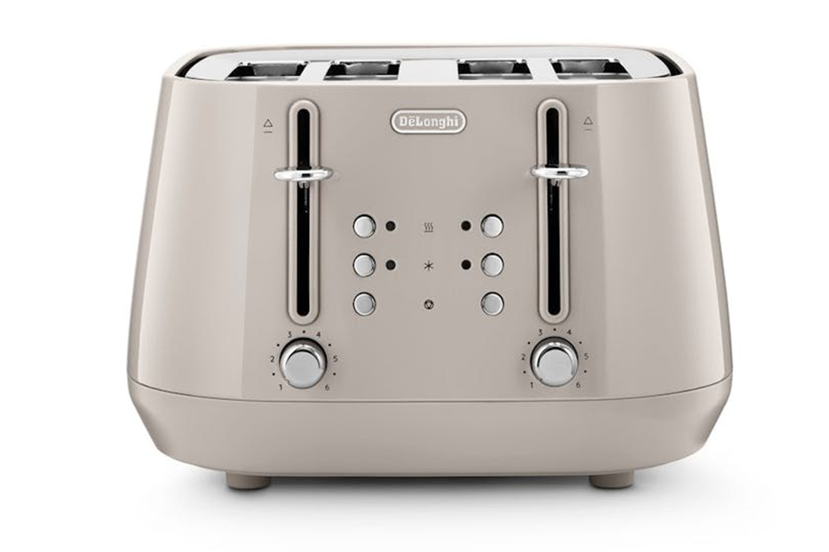 Delonghi Eclettica 4 Slice Toaster | CTY4003.BG | Beige