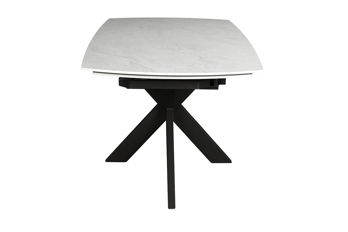 Arcadia Extending Swivel Dining Table | White-8