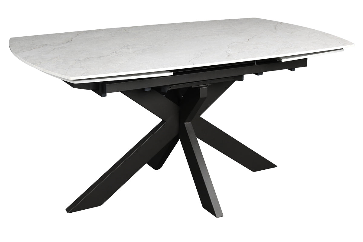 Arcadia Extending Swivel Dining Table | White-9