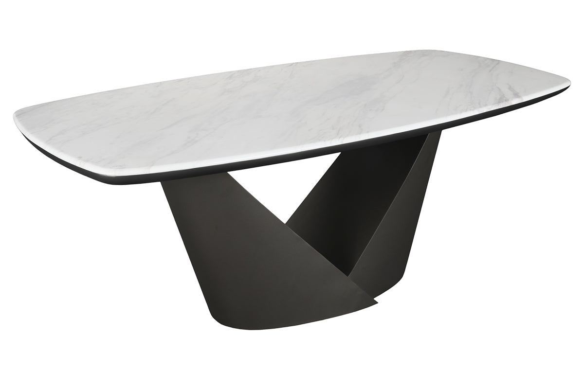 Onyx Oval Dining Table | 200 cm | White-8