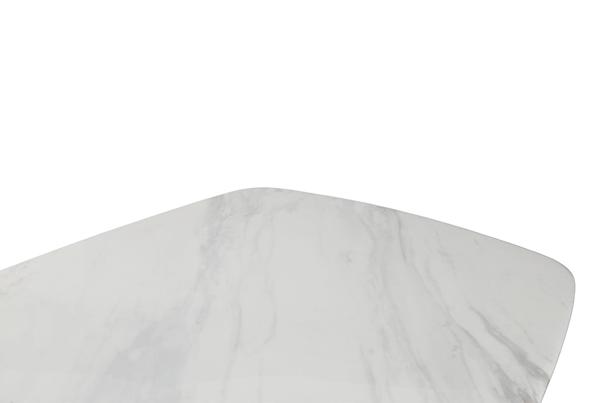 Onyx Oval Dining Table | 200 cm | White-4