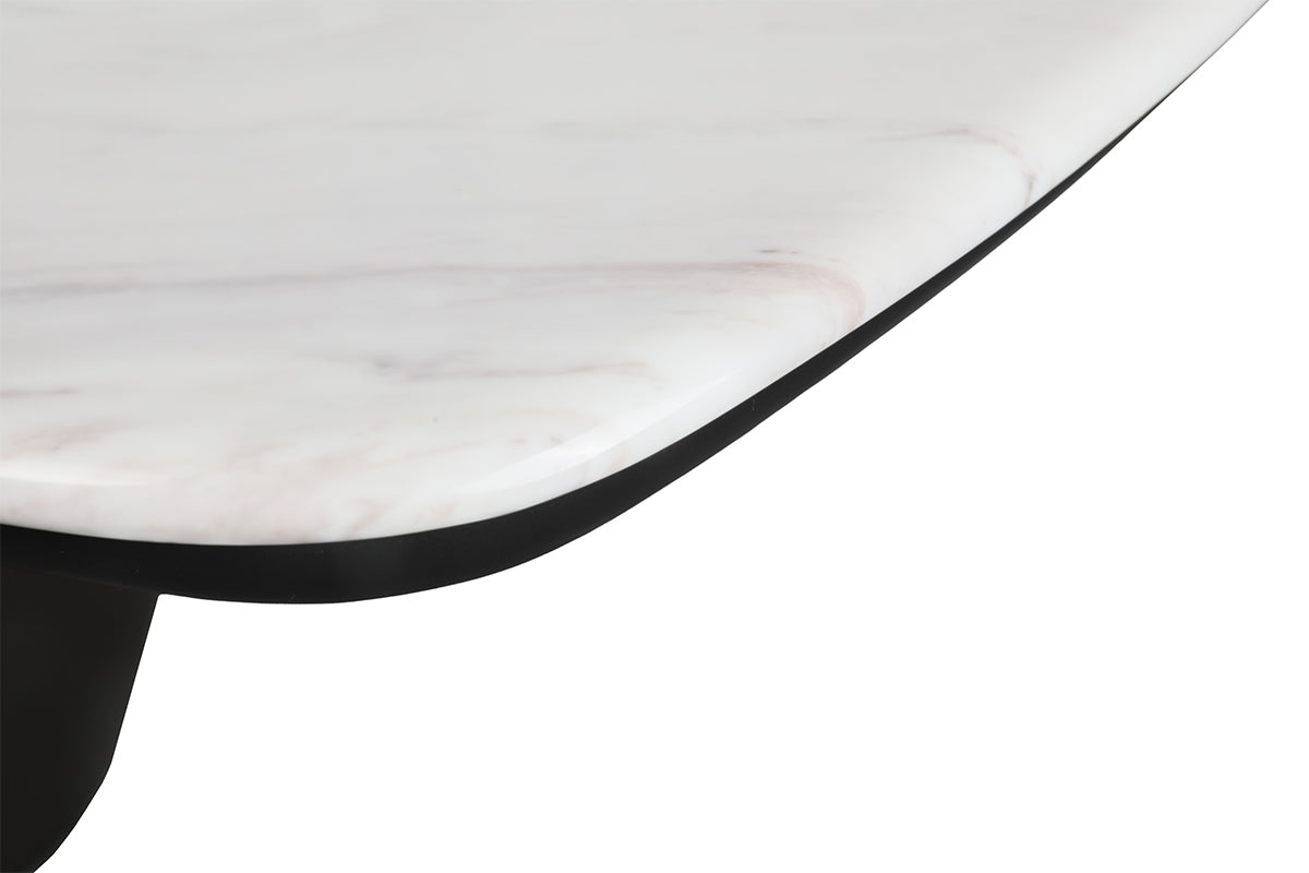 Onyx Oval Dining Table | 200 cm | White-6