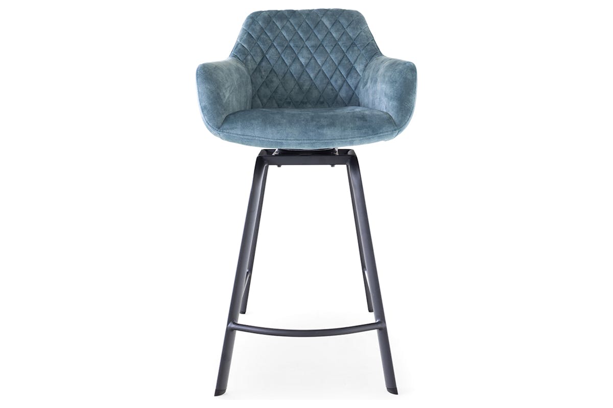Celine Counter Stool | Swivel | Teal