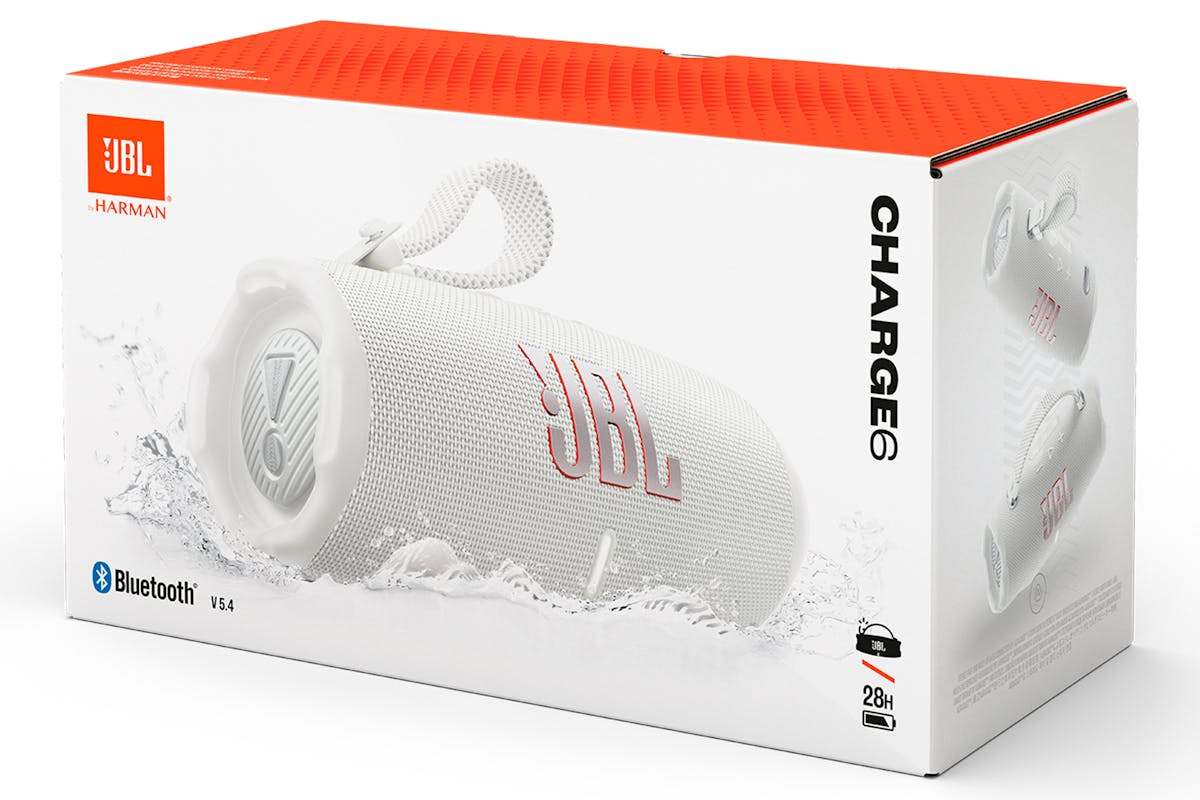 JBL Charge 6 Portable Bluetooth Speaker | White-11