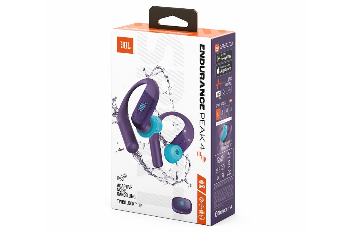 JBL Endurance Peak 4 Noise Cancelling Sport Earbuds | Purple-8