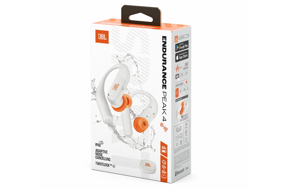 JBL Endurance Peak 4 Noise Cancelling Sport Earbuds | White-8