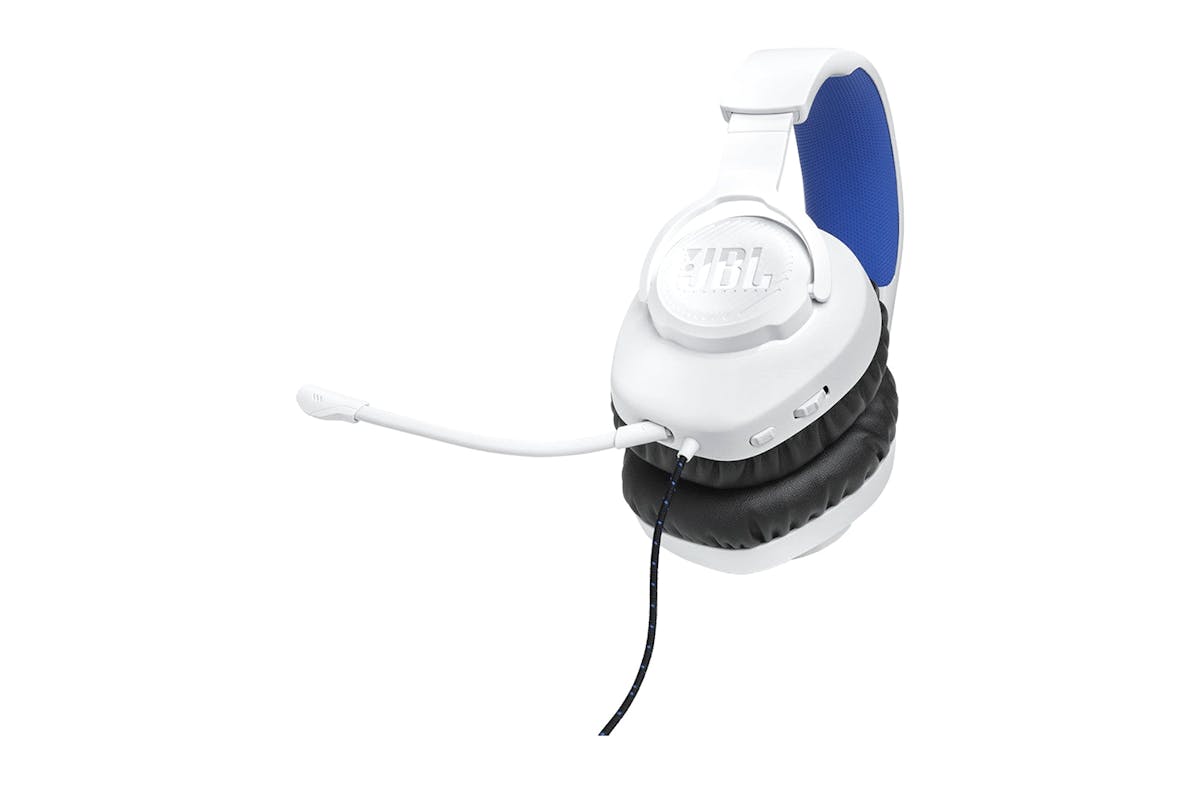 JBL Quantum 100P Console Gaming Headset | White/Blue-7