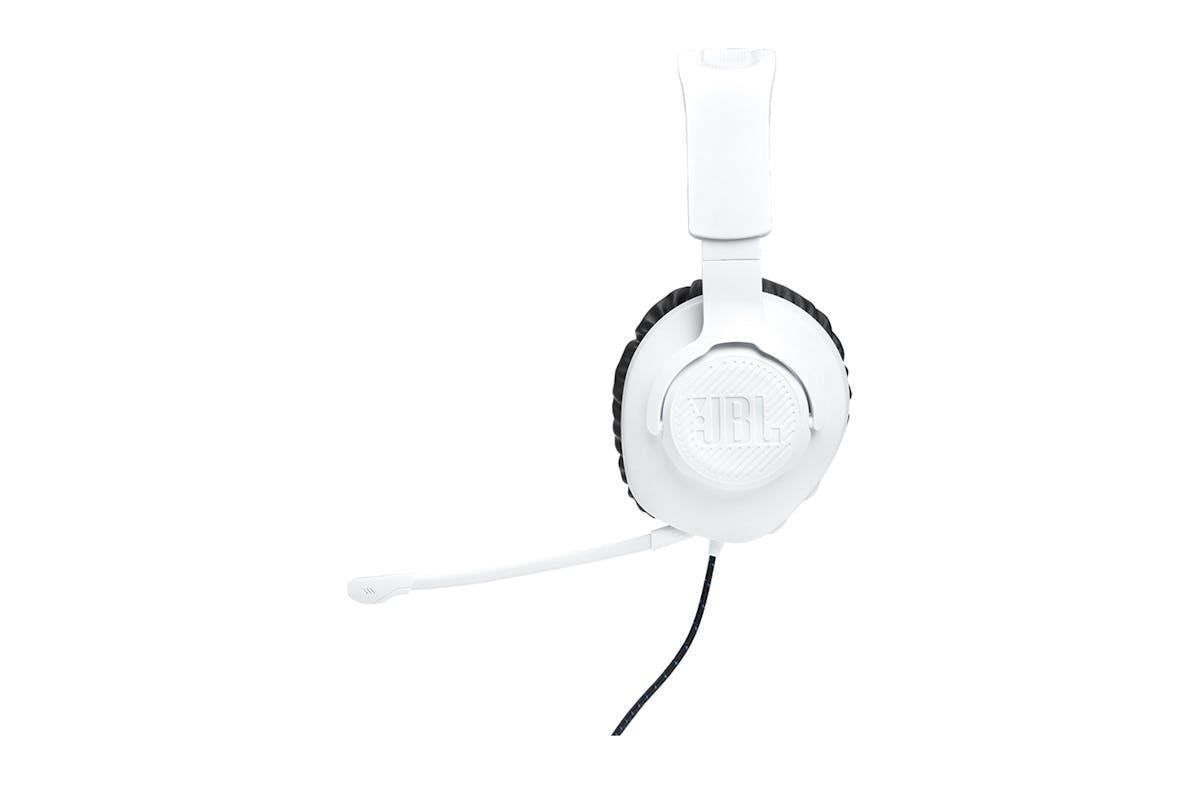 JBL Quantum 100P Console Gaming Headset | White/Blue-2