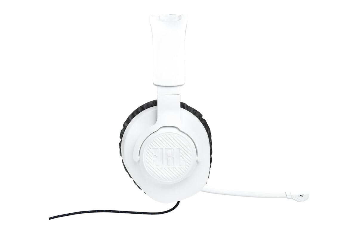 JBL Quantum 100P Console Gaming Headset | White/Blue-3