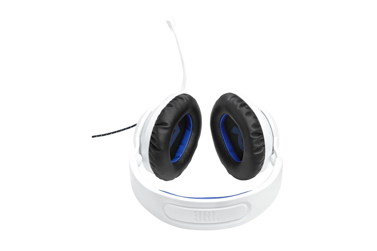 JBL Quantum 100P Console Gaming Headset | White/Blue-5
