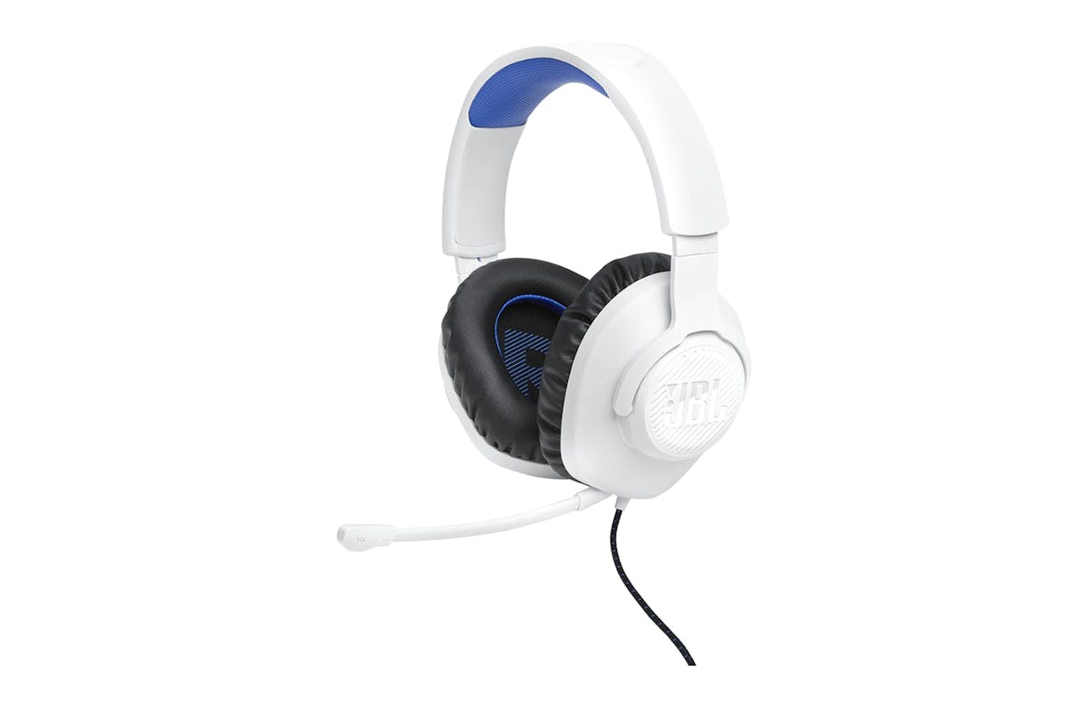 JBL Quantum 100P Console Gaming Headset | White/Blue-6