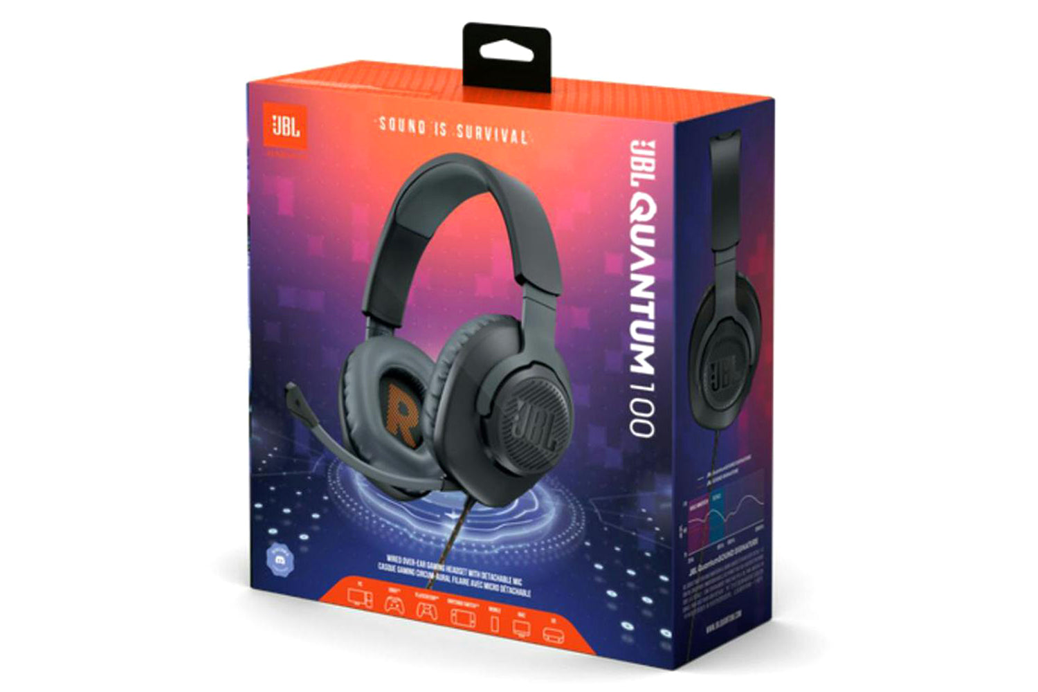 JBL Quantum 100 PC Gaming Headset | Black-12