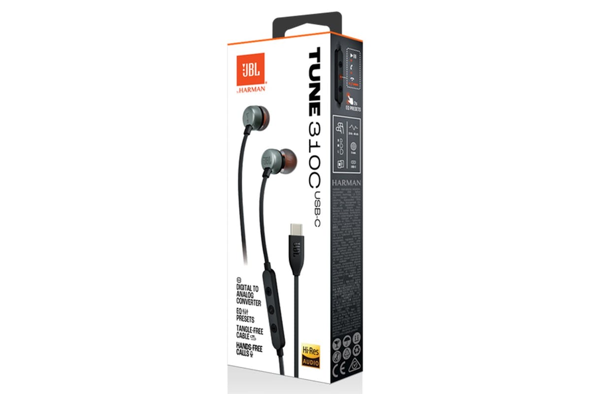 JBL Tune 310C USB-C In-Ear Earphones | Black-9