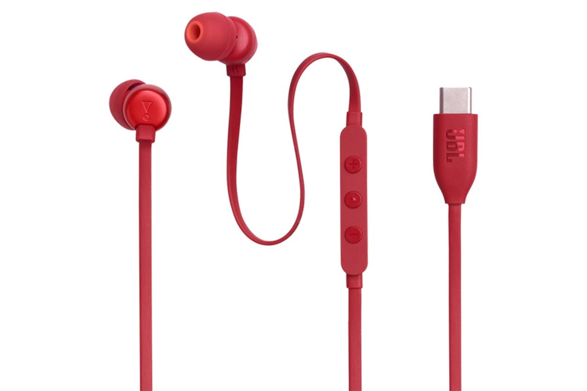 JBL Tune 310C USB-C In-Ear Earphones | Red-7