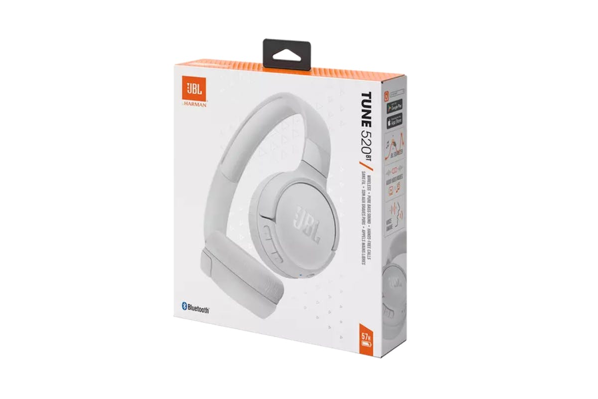 JBL Tune 520BT Wireless Over-Ear Headphones | White-11