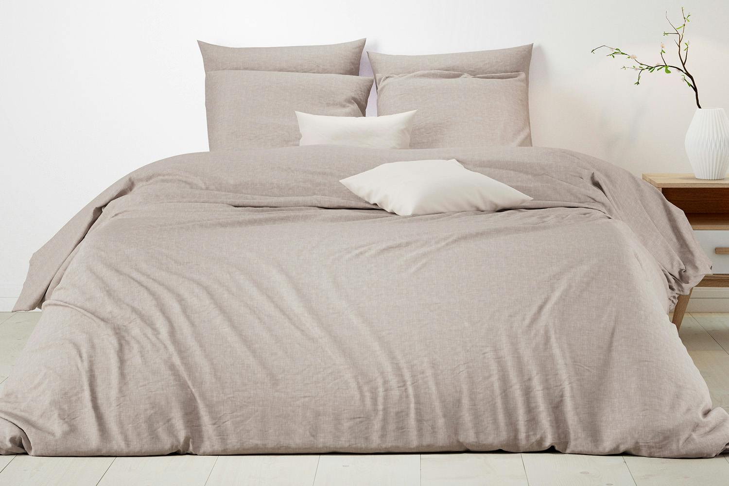 Mistral Home | Argentario Duvet Cover Set | Beige | Super King