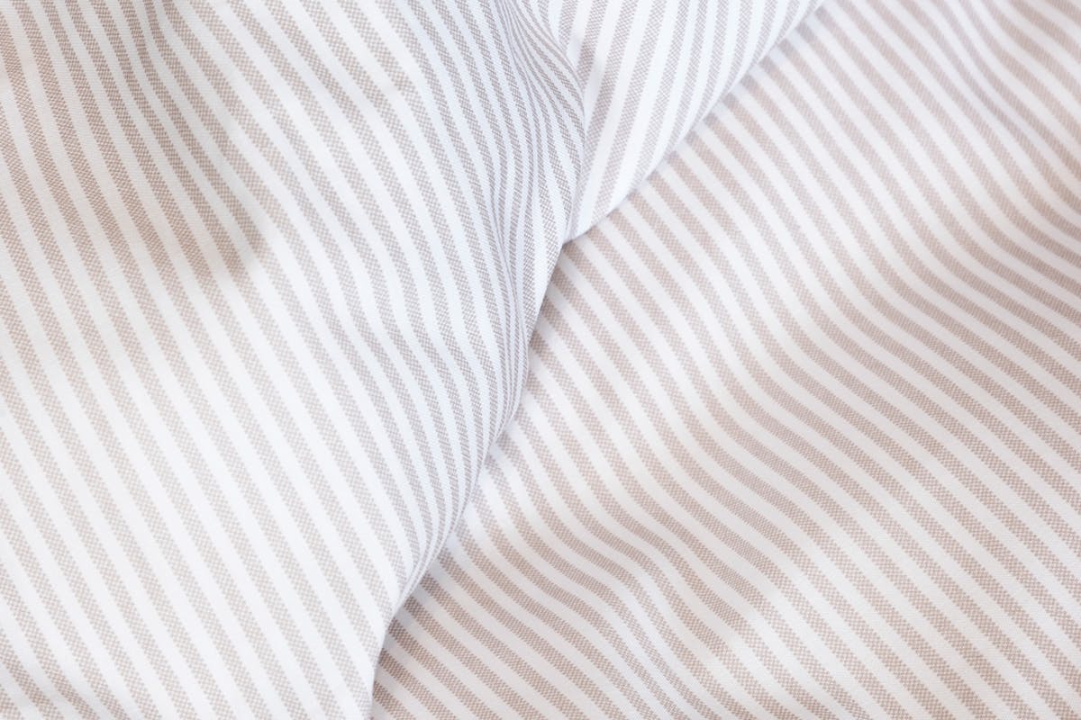 Mistral Home | Bengal Stripe Duvet Cover Set | Beige/White | Double-3