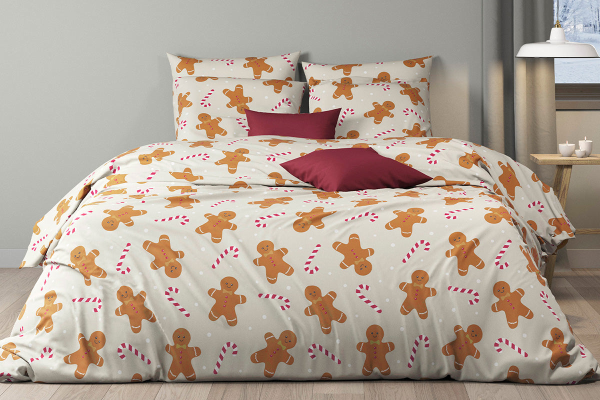 Mistral Home | Merry Cookies Duvet Cover Set | Cream | Single