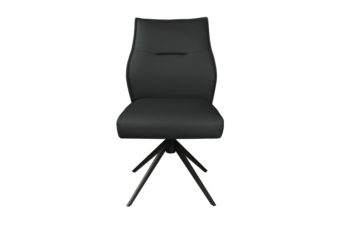 Onyx Dining Chair | Swivel | Dark Grey