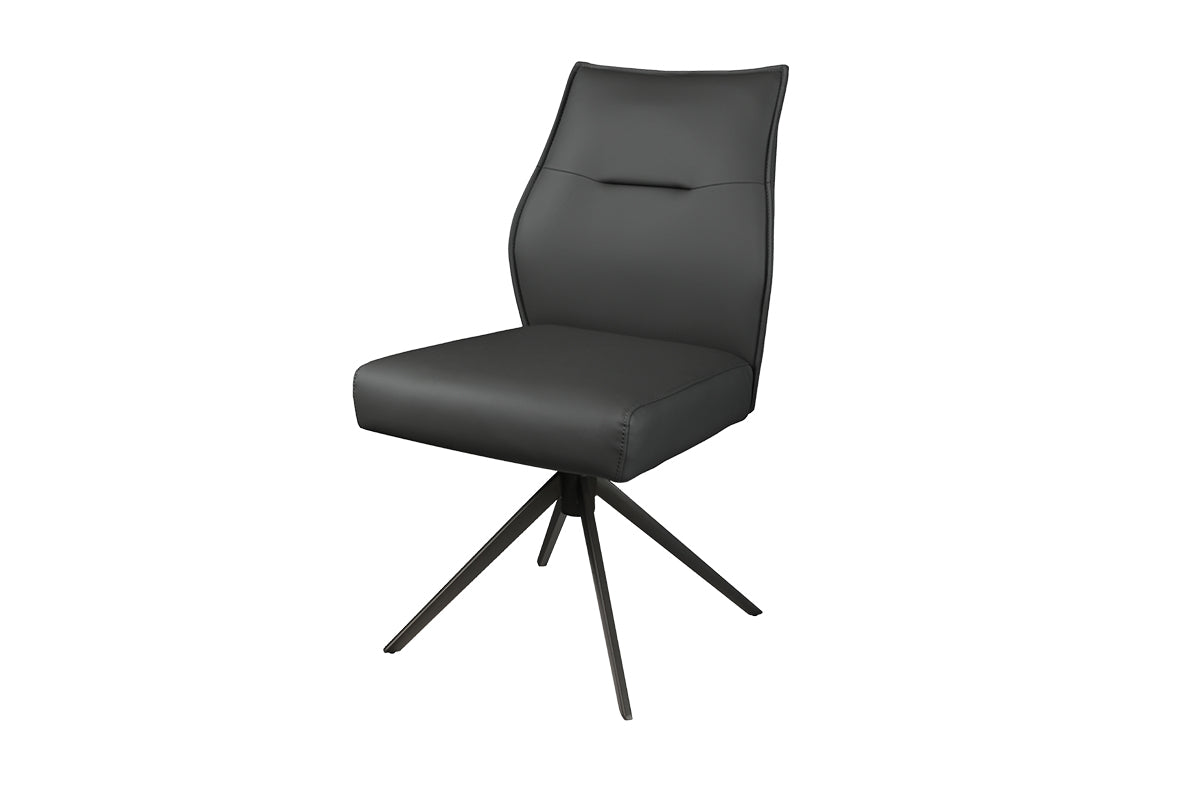 Onyx Dining Chair | Swivel | Dark Grey-3
