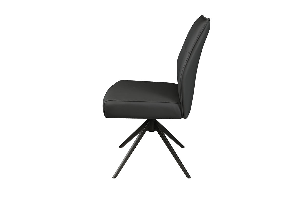 Onyx Dining Chair | Swivel | Dark Grey-4