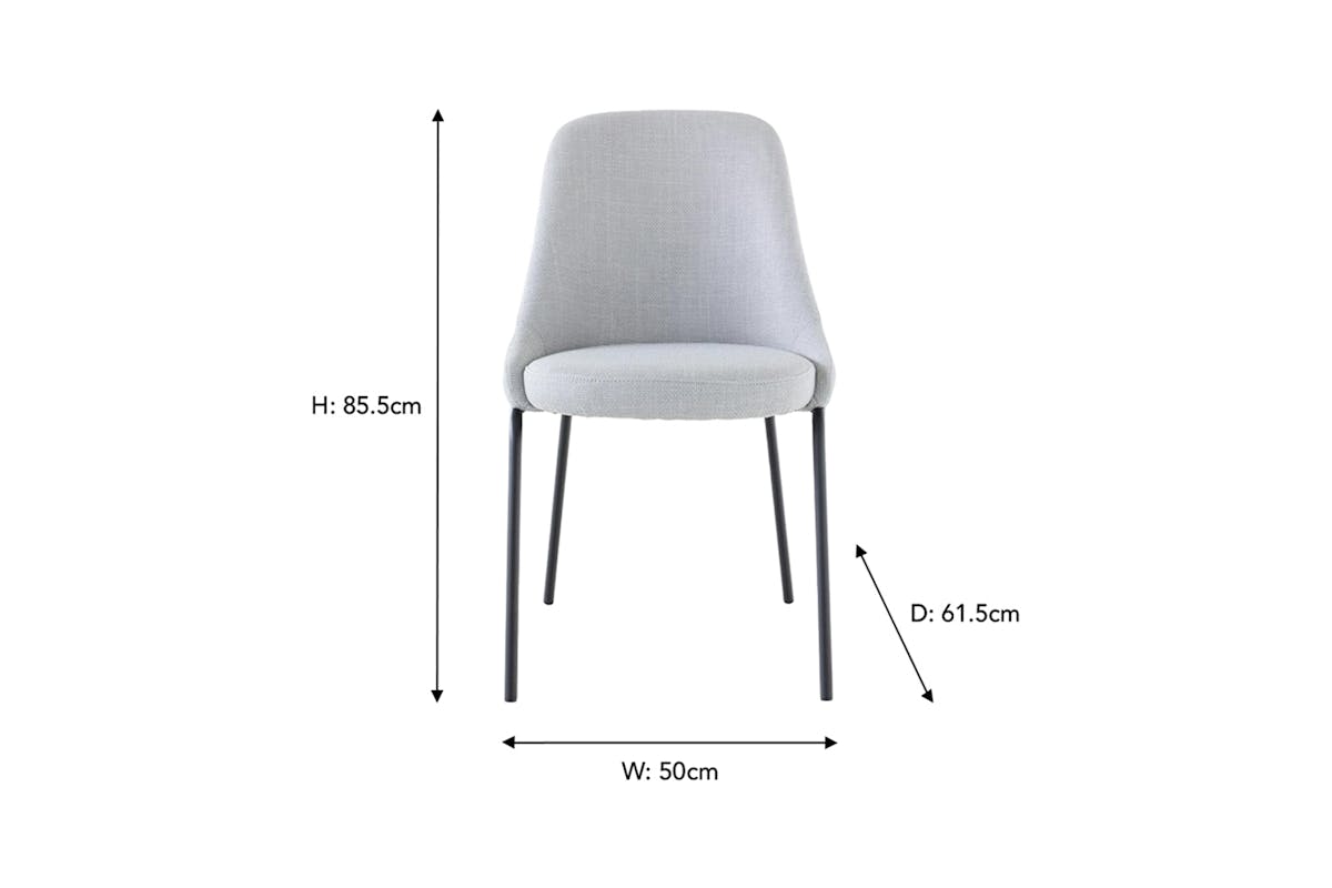 Sarno Dining Chair | Grey-8