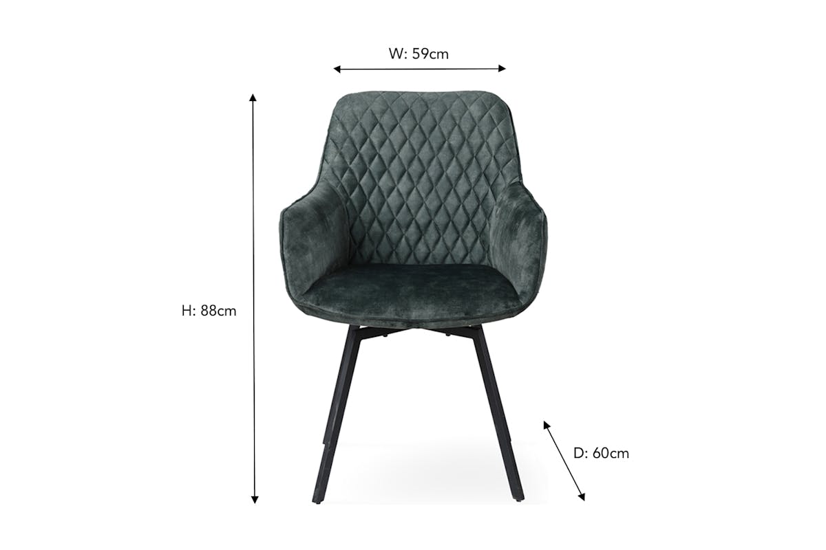 Celine Dining Chair | Green-7
