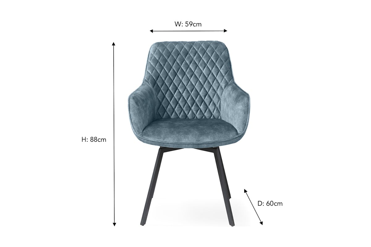 Celine Dining Chair | Teal-7