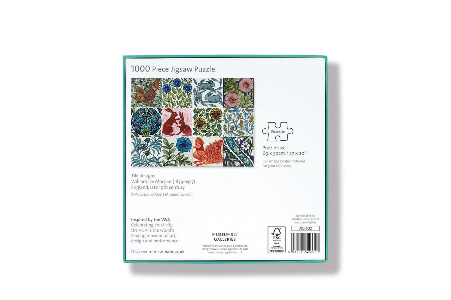 Jigsaws - De Morgan Tiles - Home Giftware-2