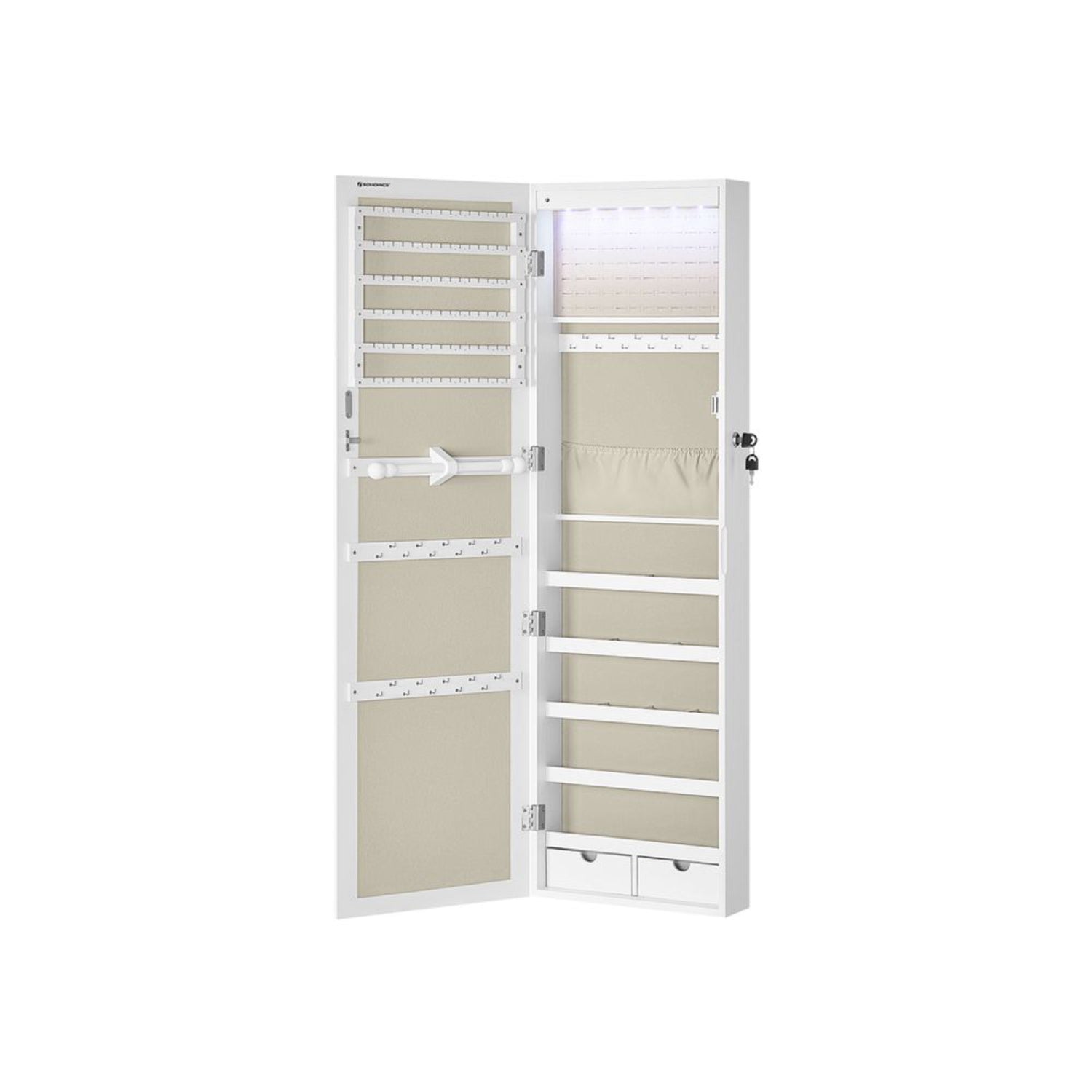 Songmics Jjc093w01 - Jewelry Cabinet