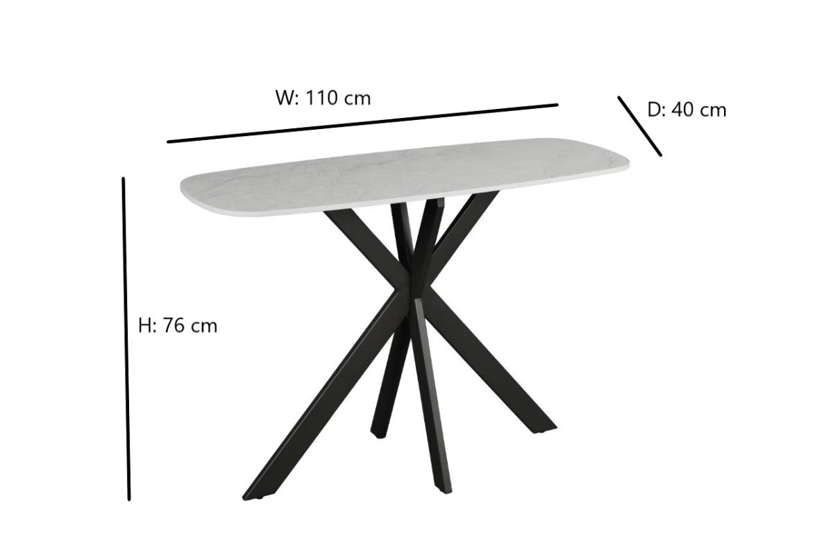Arcadia Console Table | 110cm | White-2