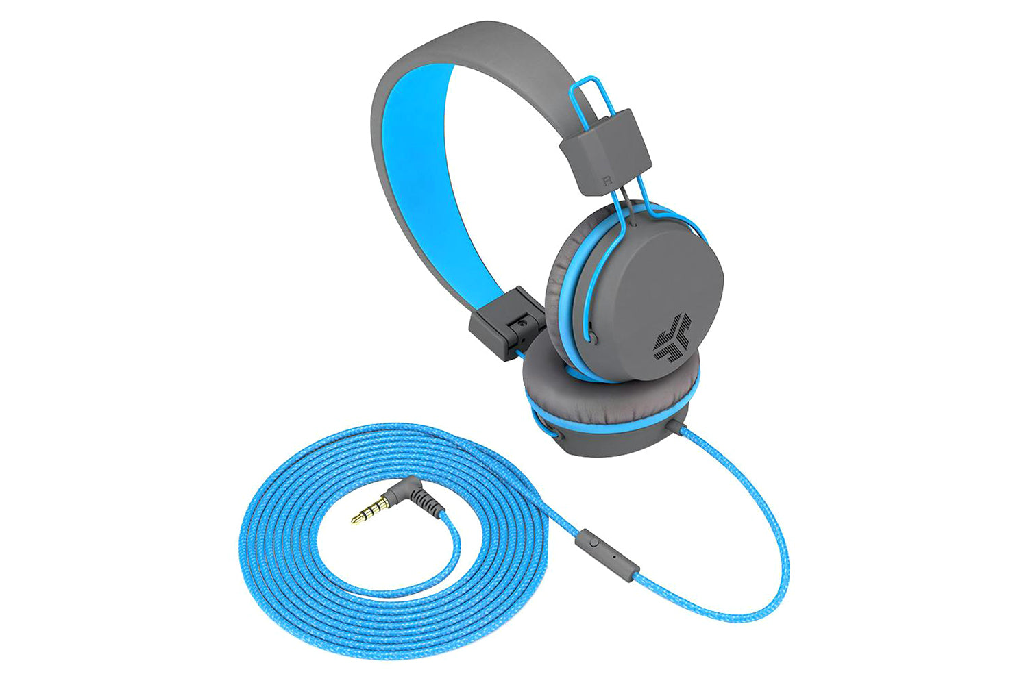 JLab JBuddies Studio On-Ear Kids Headphones | Graphite/Blue-3