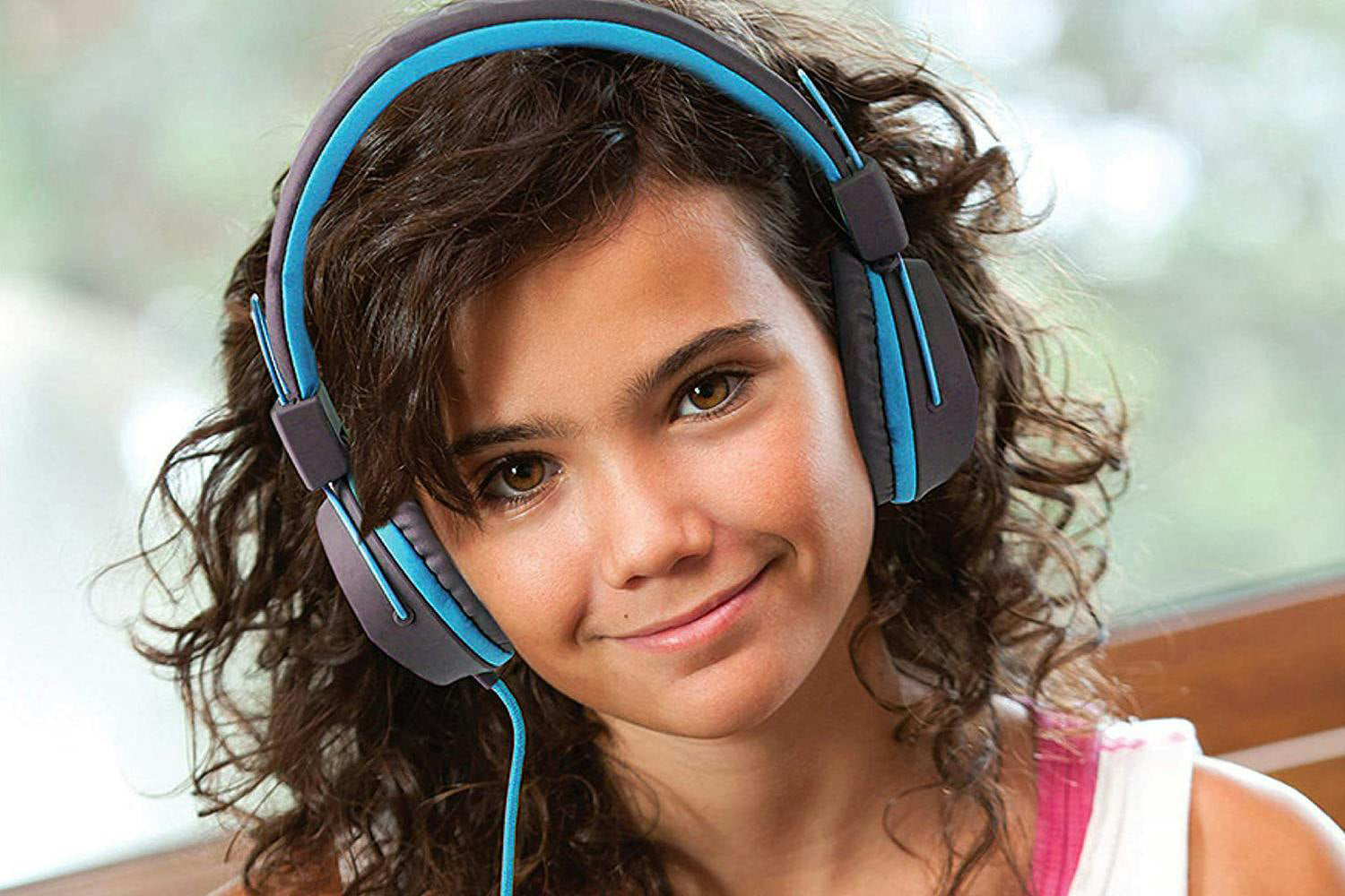JLab JBuddies Studio On-Ear Kids Headphones | Graphite/Blue-2