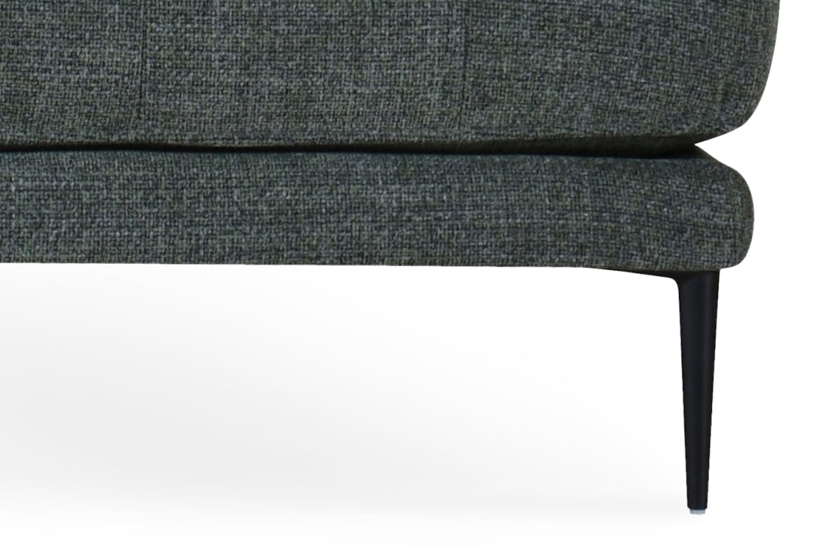 Josie 2.5 Seater Small Chaise Sofa | Fabric | Dark Green-4