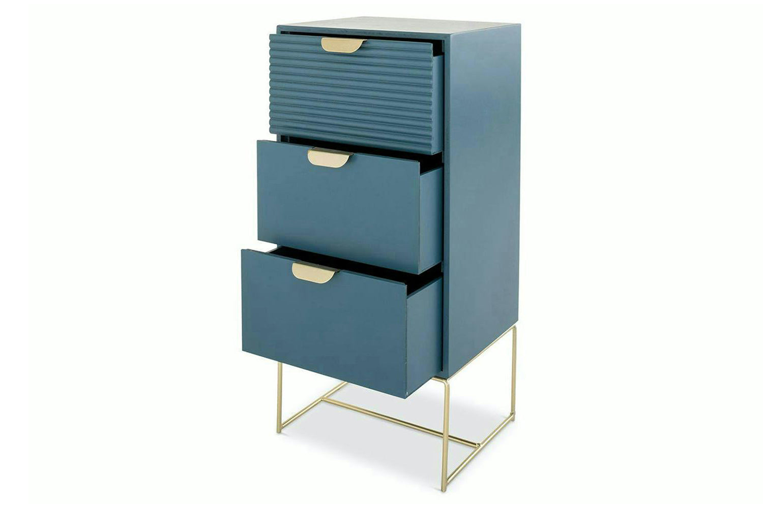 Frankie Bedside Table | Slim | Blue-3