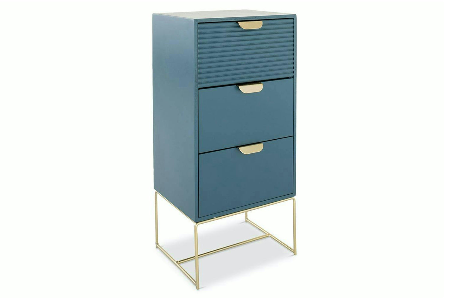 Frankie Bedside Table | Slim | Blue-4