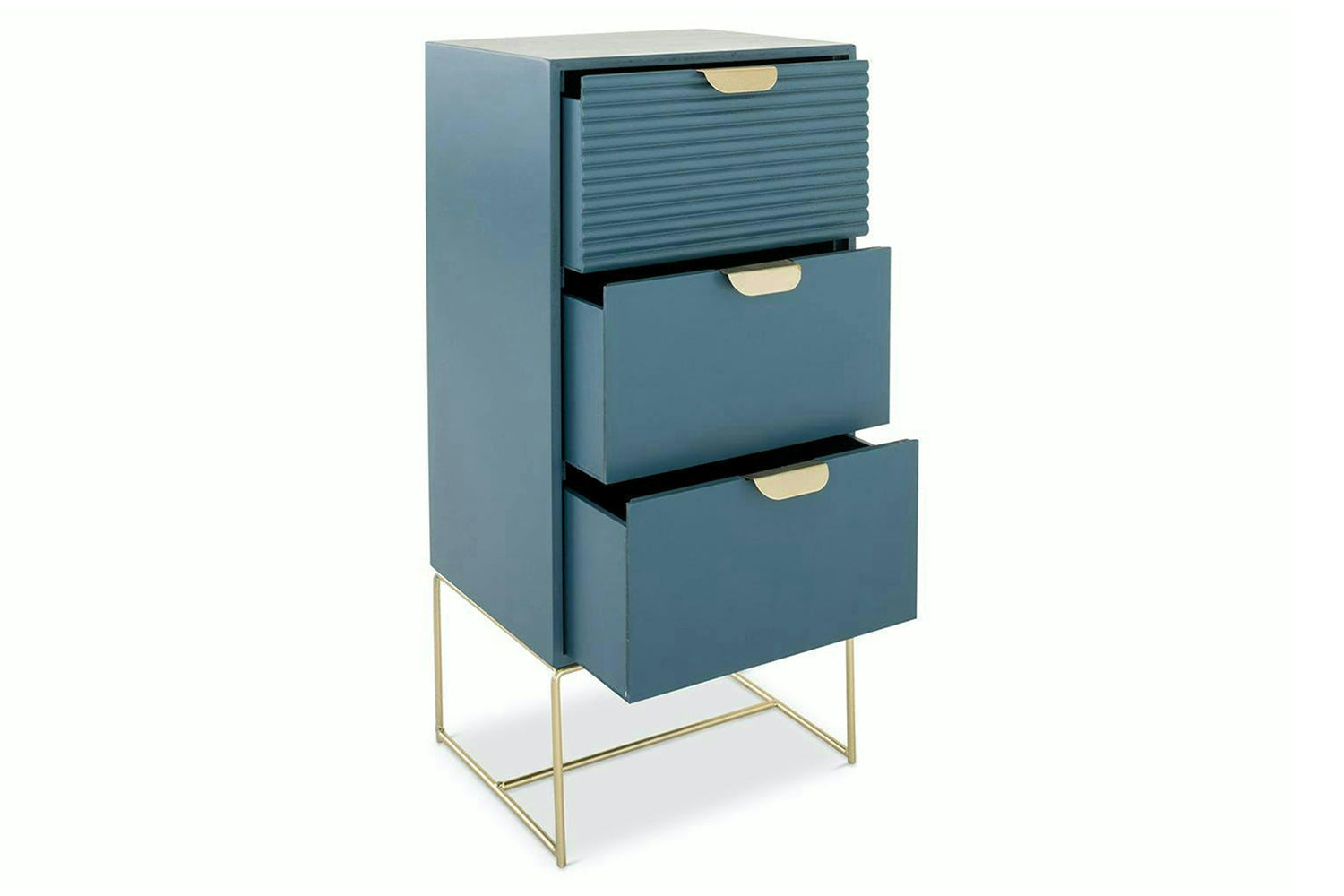 Frankie Bedside Table | Slim | Blue-5