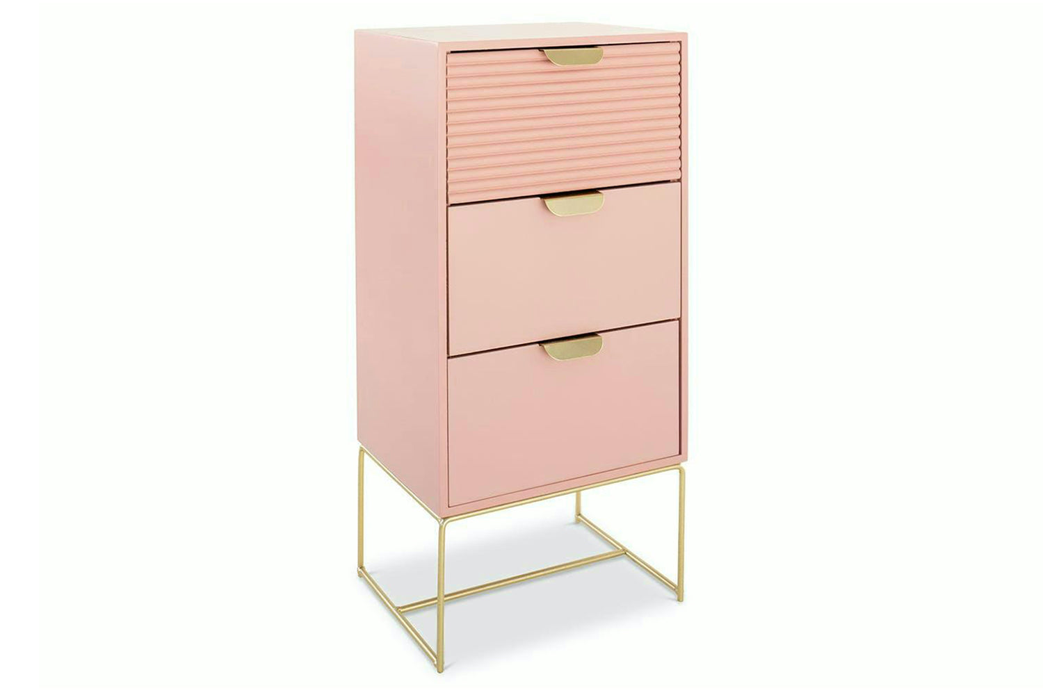 Frankie Bedside Table | Slim | Pink-4