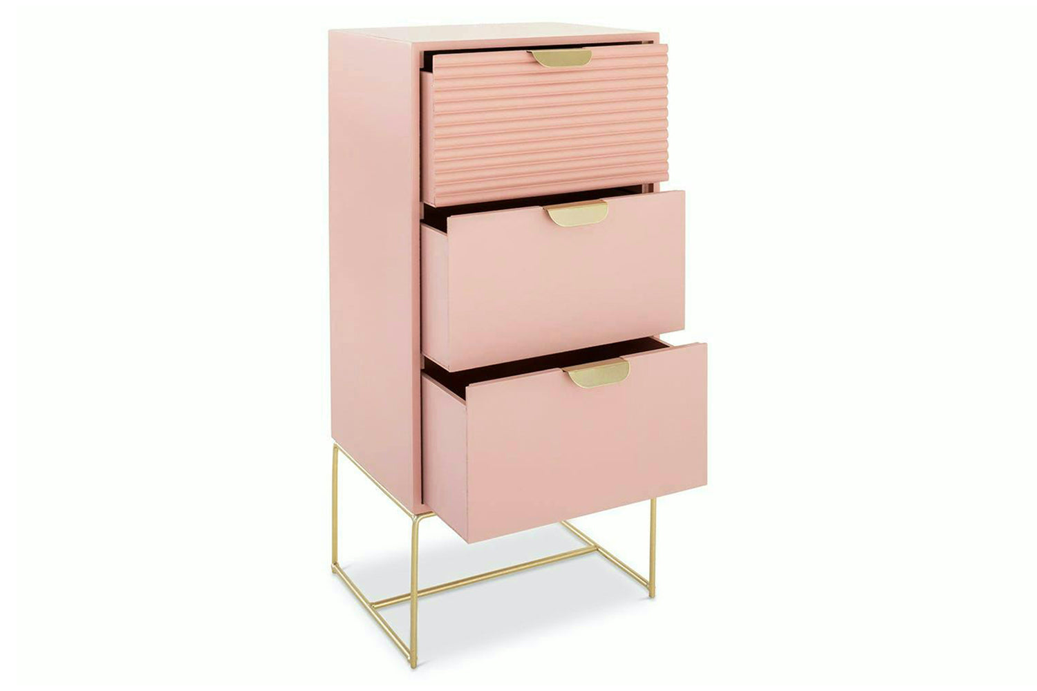 Frankie Bedside Table | Slim | Pink-5