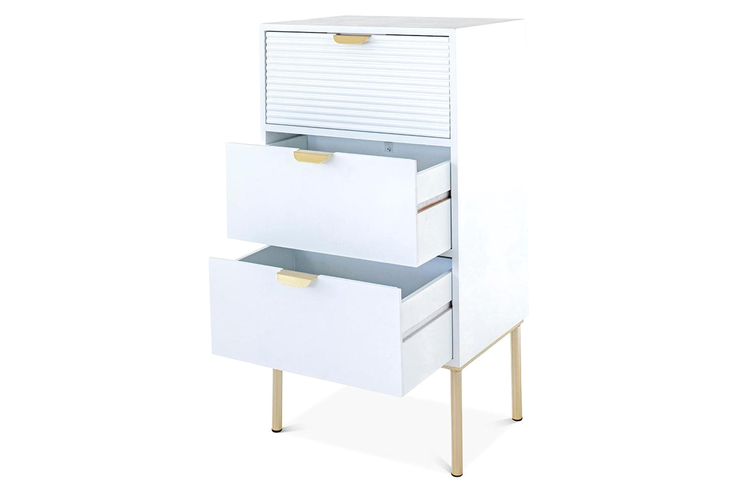 Frankie Bedside Table | Large | White-2