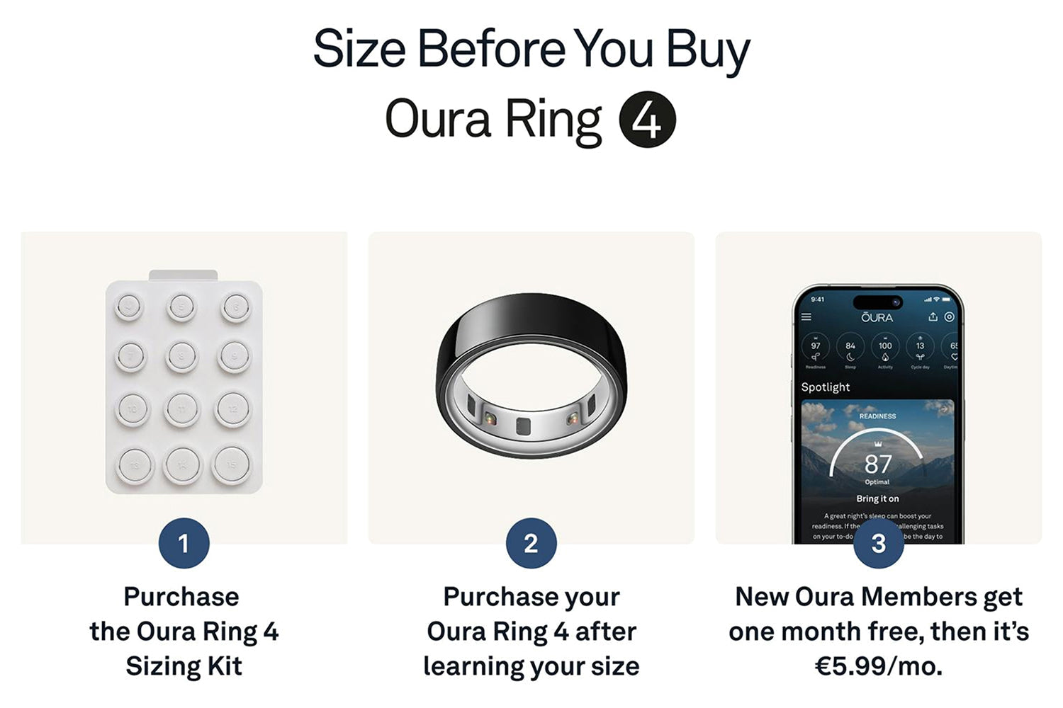 Oura Ring 4 | Size 8 | Black-3
