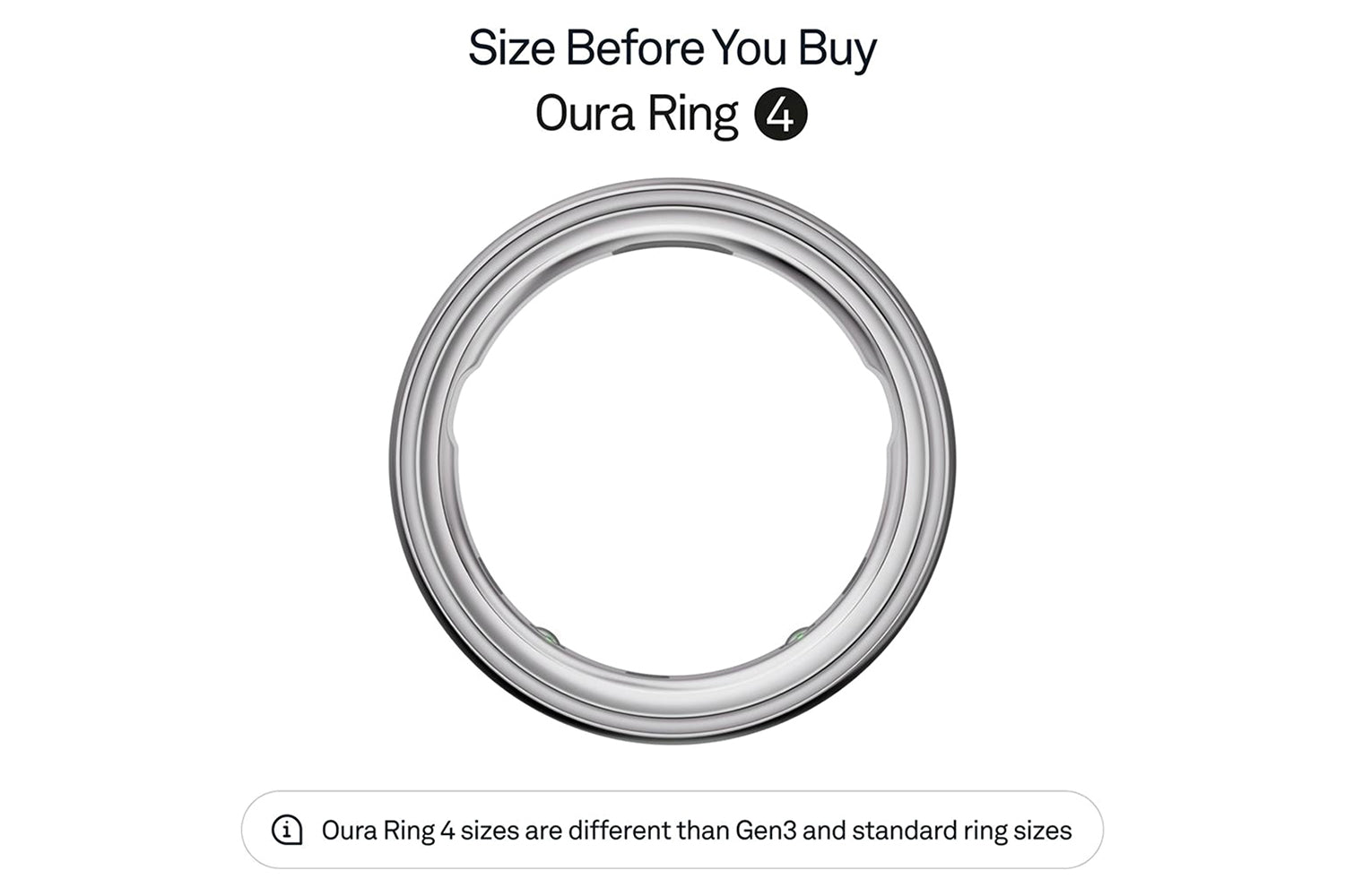 Oura Ring 4 | Size 4 | Silver-7