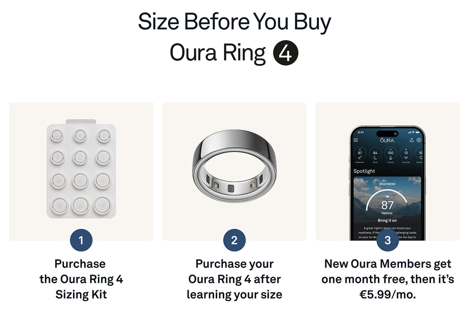 Oura Ring 4 | Size 4 | Silver-3