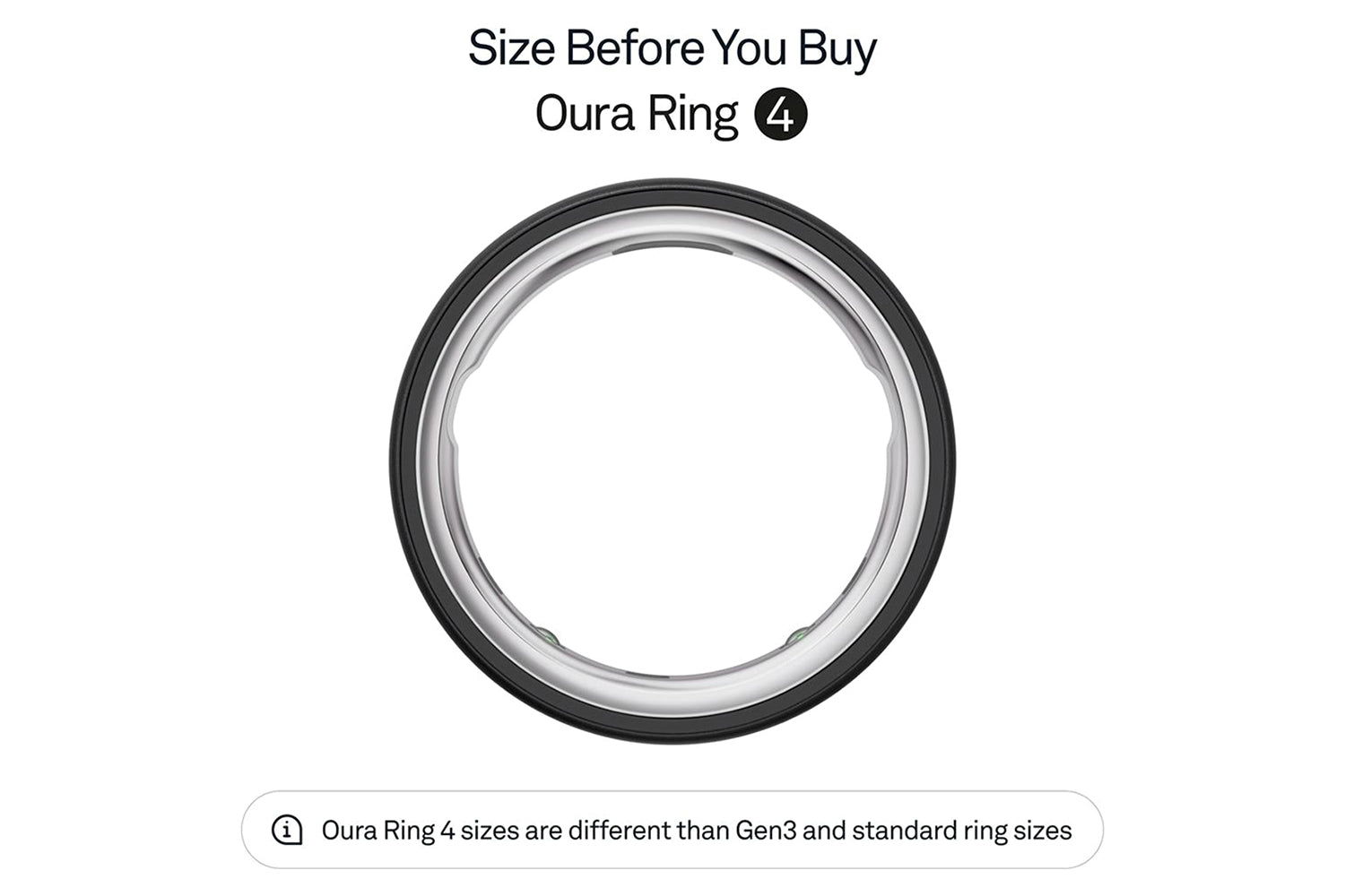 Oura Ring 4 | Size 4 | Stealth-7