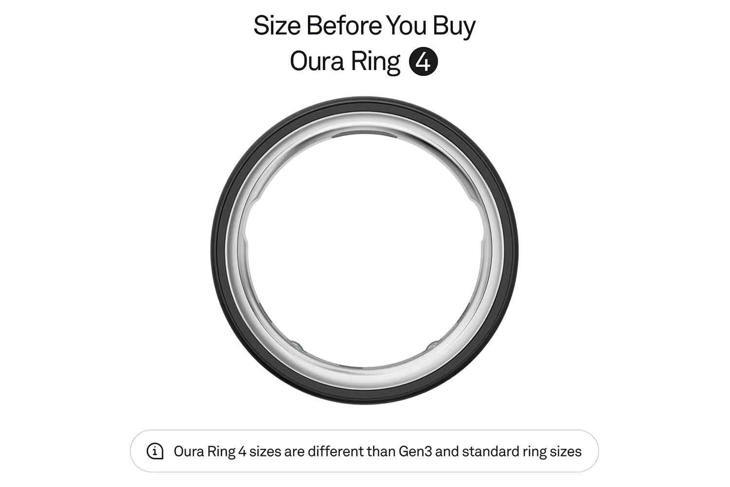 Oura Ring 4 | Size 8 | Stealth-3