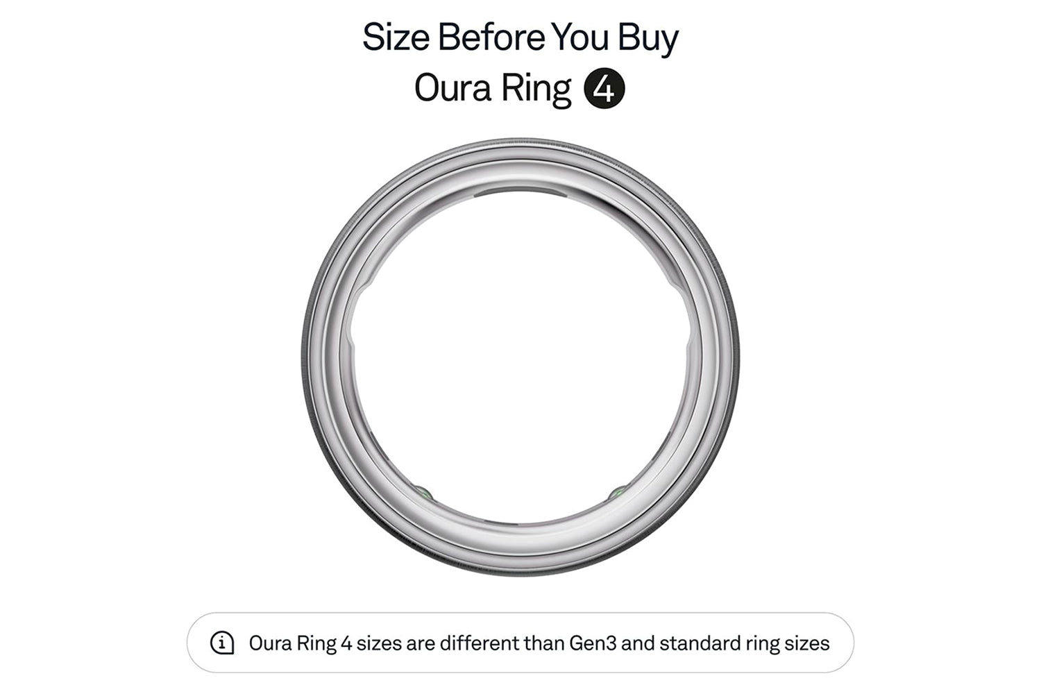 Oura Ring 4 | Size 4 | Brushed Silver-6