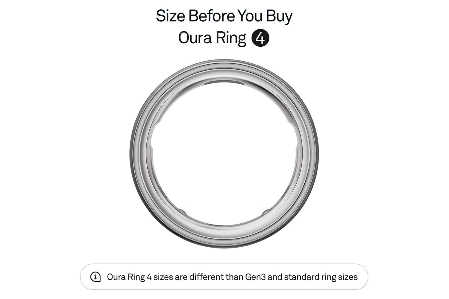 Oura Ring 4 | Size 6 | Brushed Silver-3